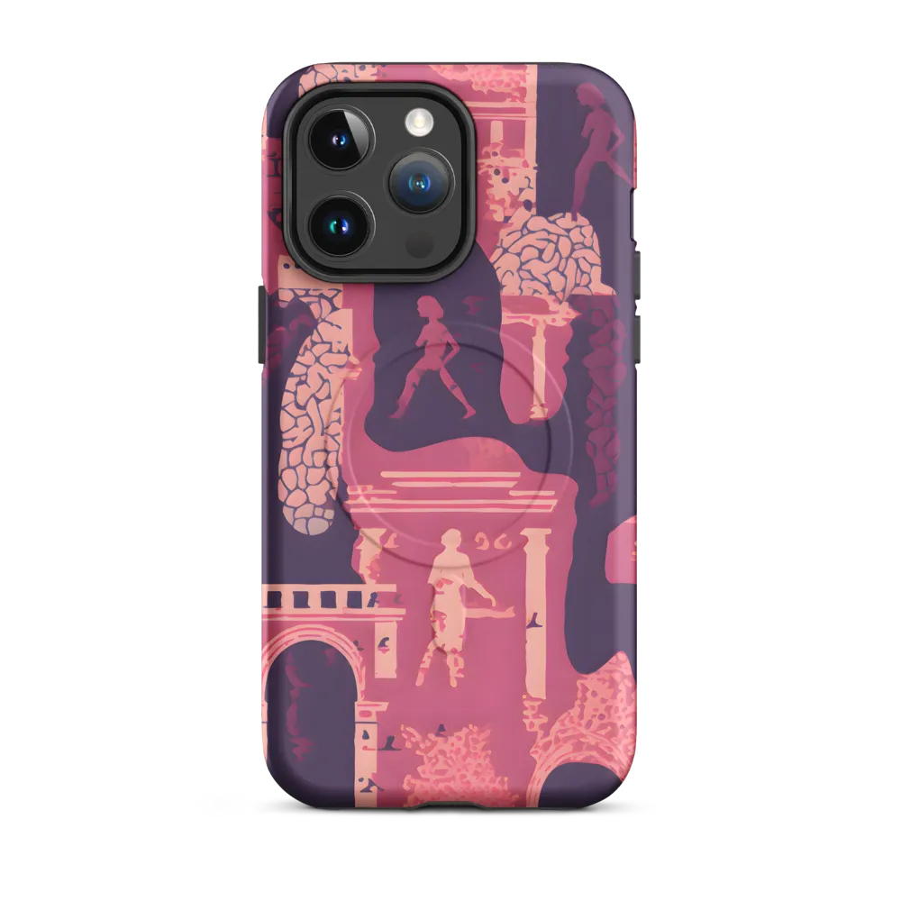 Whimsical Interplay of Figures and Architecture