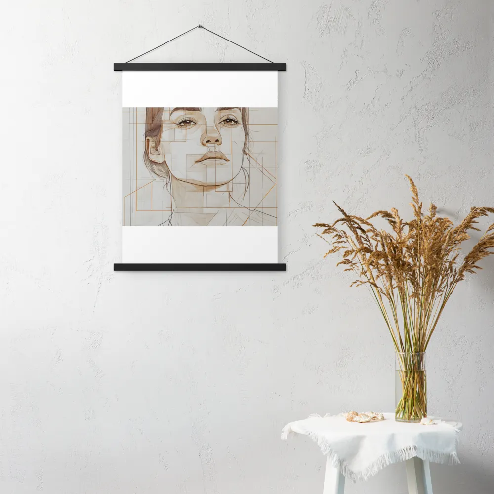 Geometric Serenity: A Minimalist Portrait