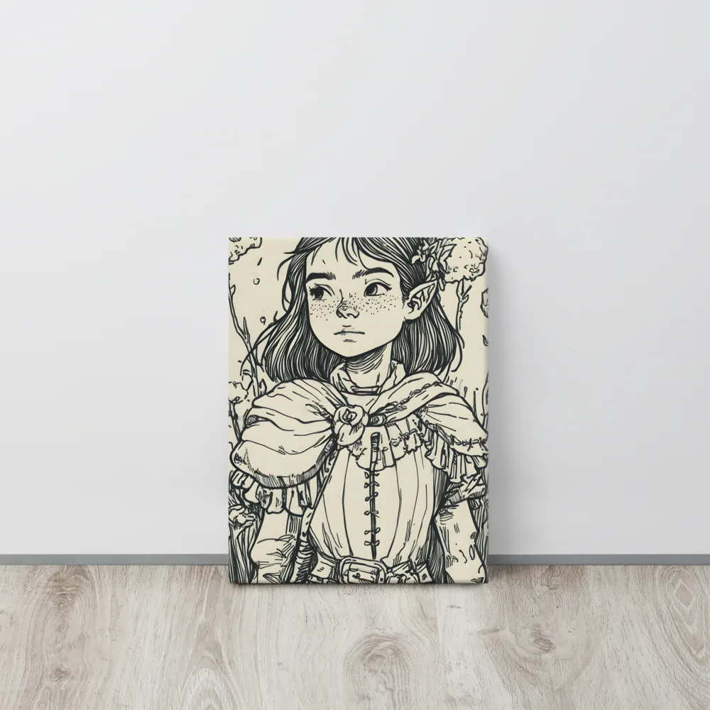 A Young Guardian of Nature | Canvas | 12″×16″