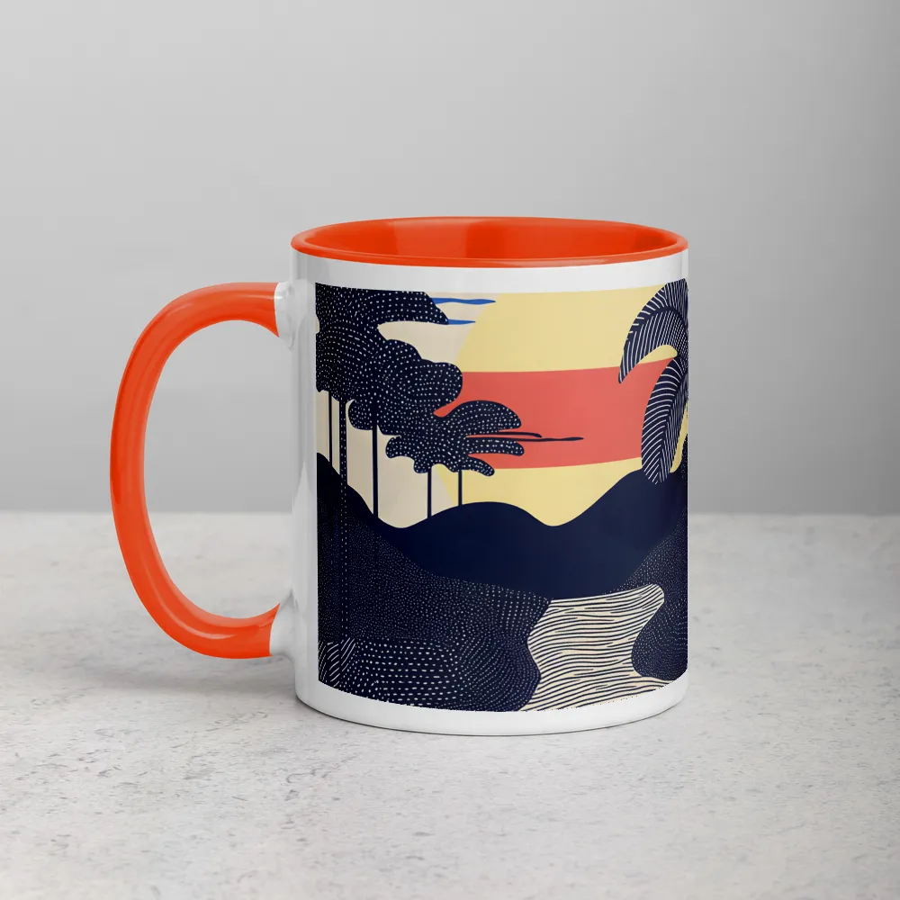 Tranquil Sunset in Modern Minimalism