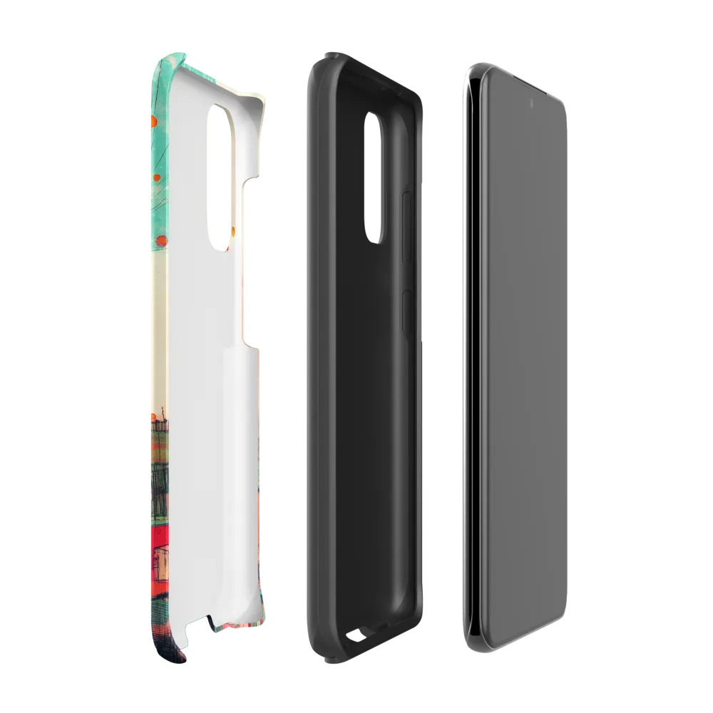 Whimsical Cityscape: A Surreal Journey | Phone Case |  S20 | Tough Case | Matte