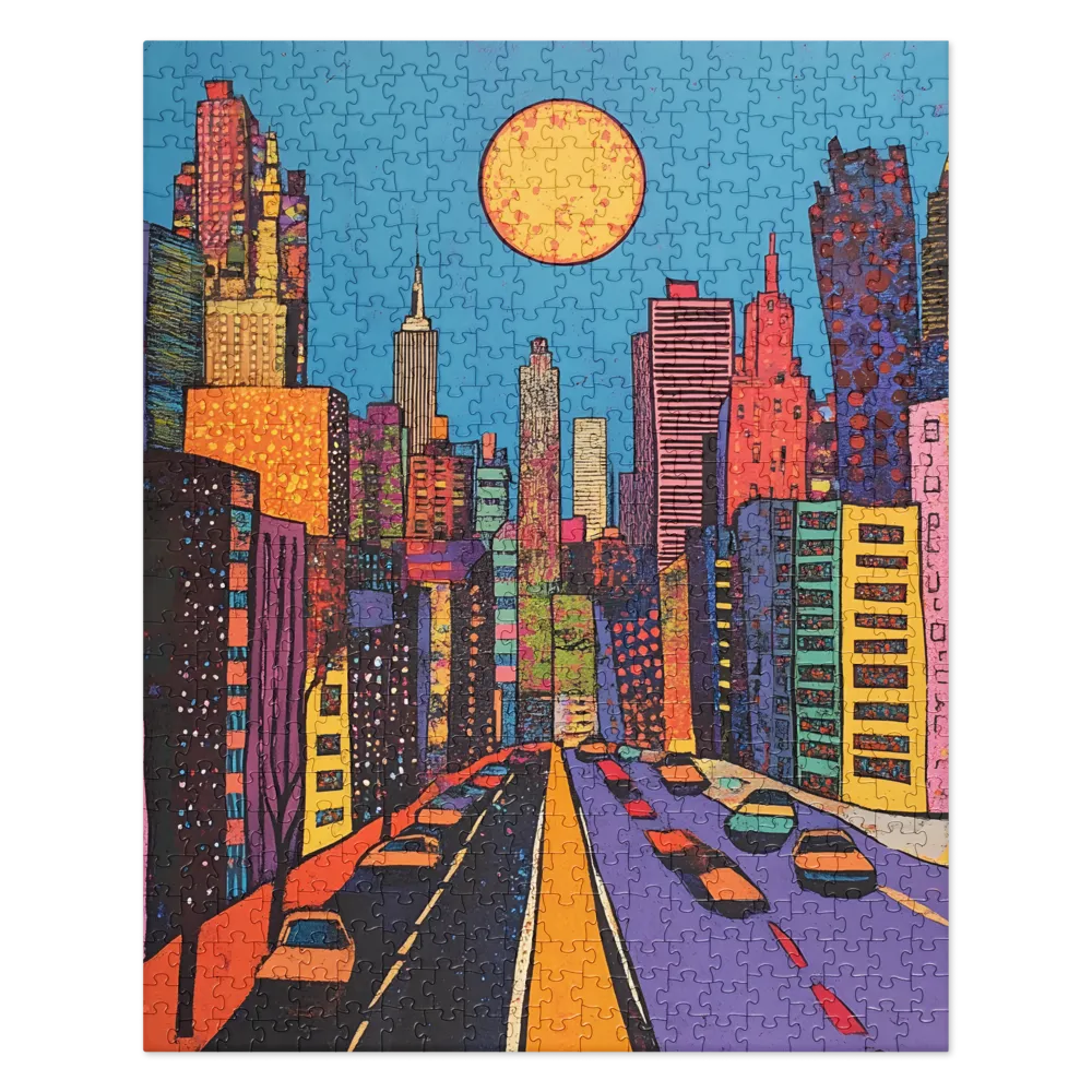 Urban Vibrance: A Pop Art Cityscape | Jigsaw Puzzle | 520 pieces