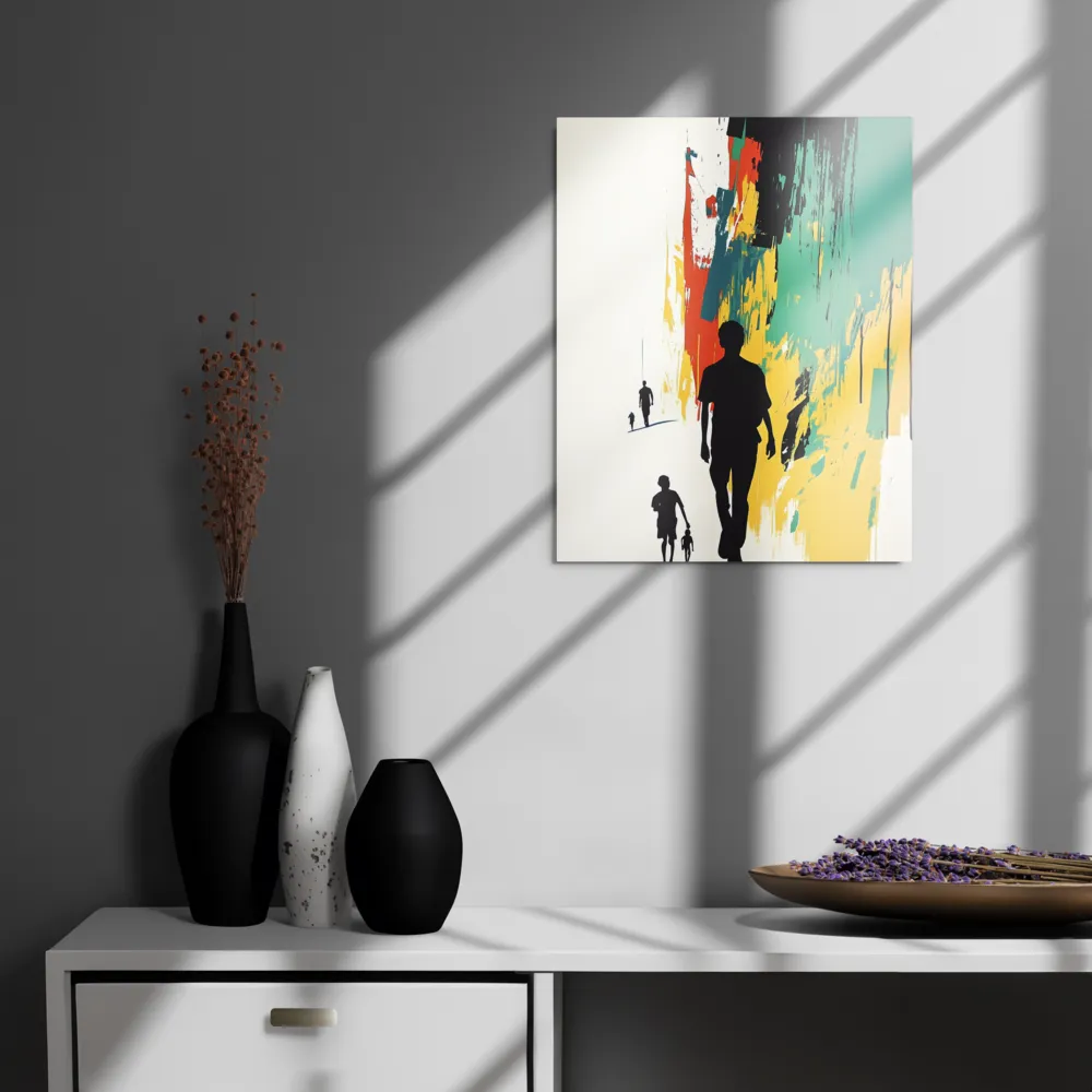 Journey of Silhouettes | Metal Print | 16″×20″