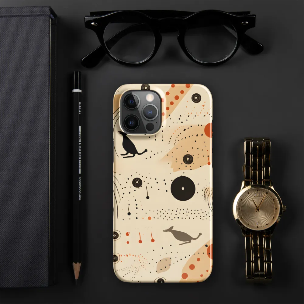 Playful Patterns in Earth Tones | Phone Case |  12 Pro Max | Snap Case | Glossy