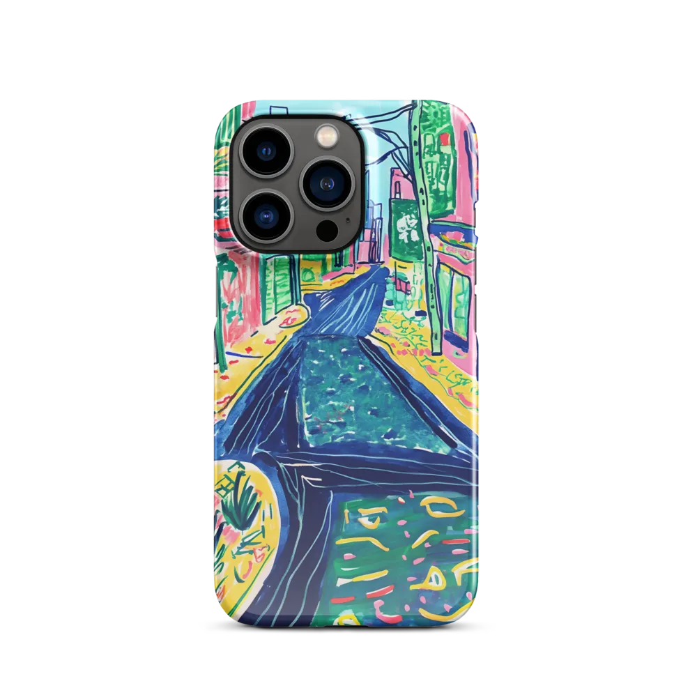 Dreamy Street in Vibrant Hues