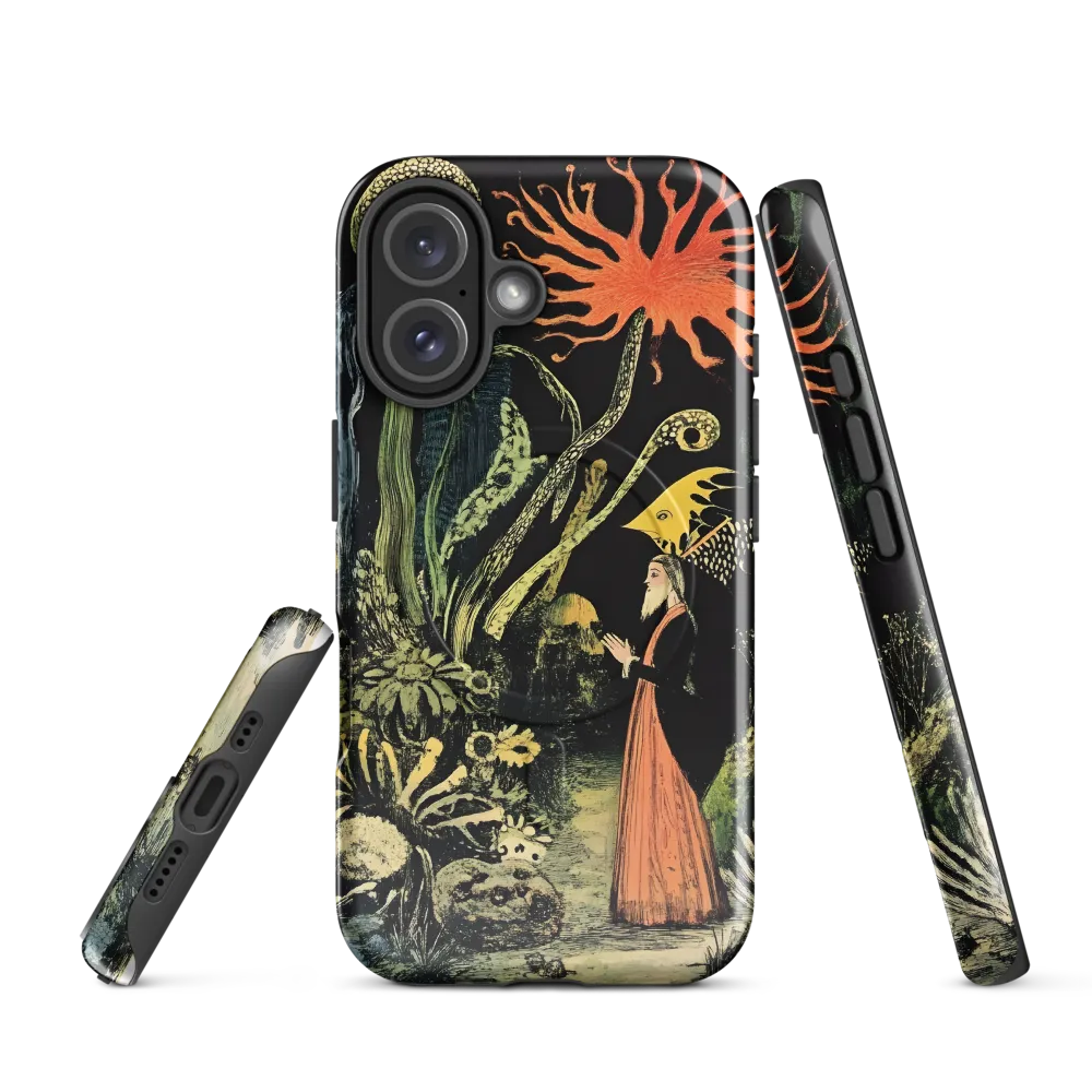 Enchanted Encounter in a Fantastical Garden | Phone Case |  16 | MagSafe® Tough Case | Glossy