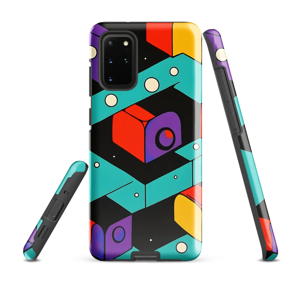 Vibrant Geometric Harmony | Phone Case |  S20 Plus | Tough Case | Glossy