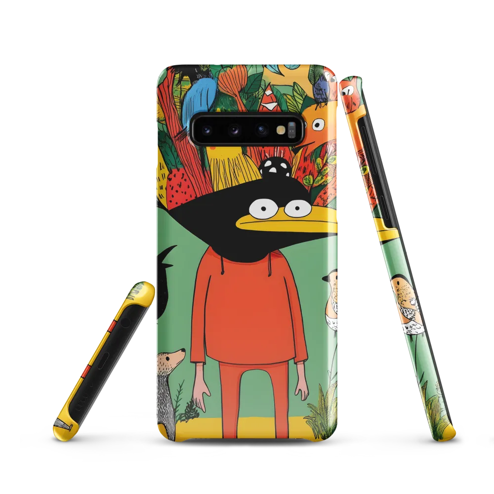 Whimsical Encounter in a Colorful Jungle