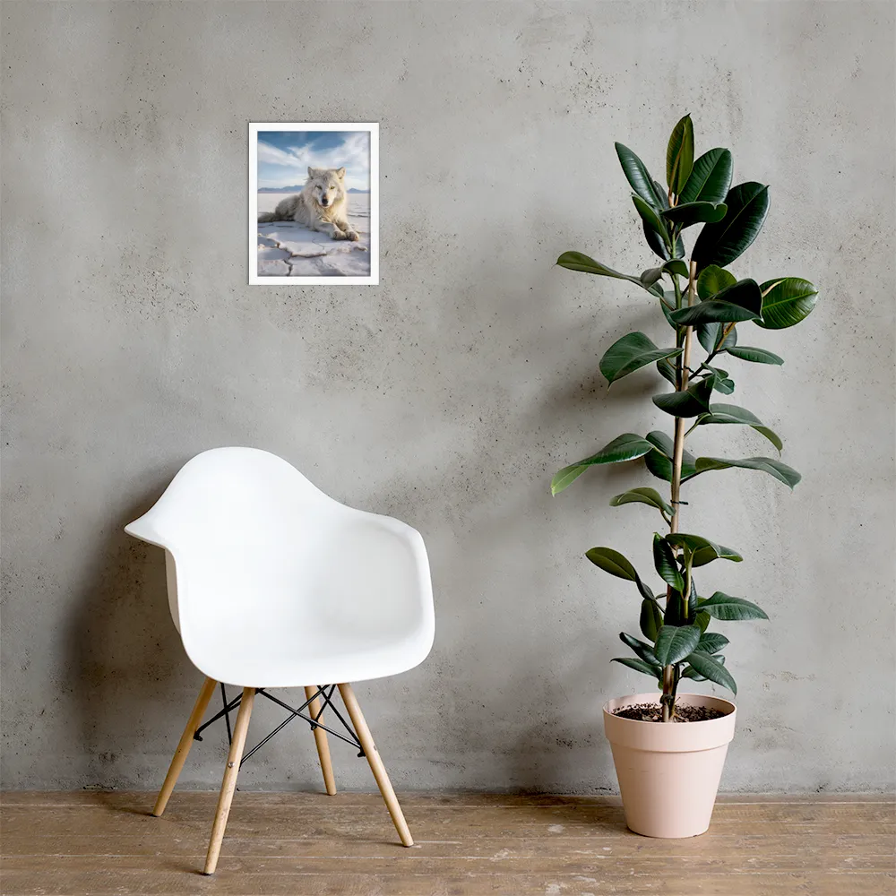 Guardian of the Salt Flats | Poster with White Frame | 11″×14″