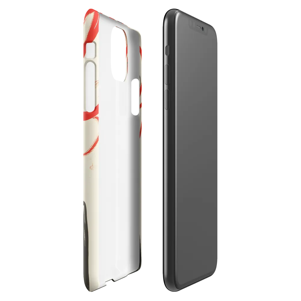 Dramatic Elegance in Red and Black | Phone Case |  11 Pro Max | Snap Case | Glossy