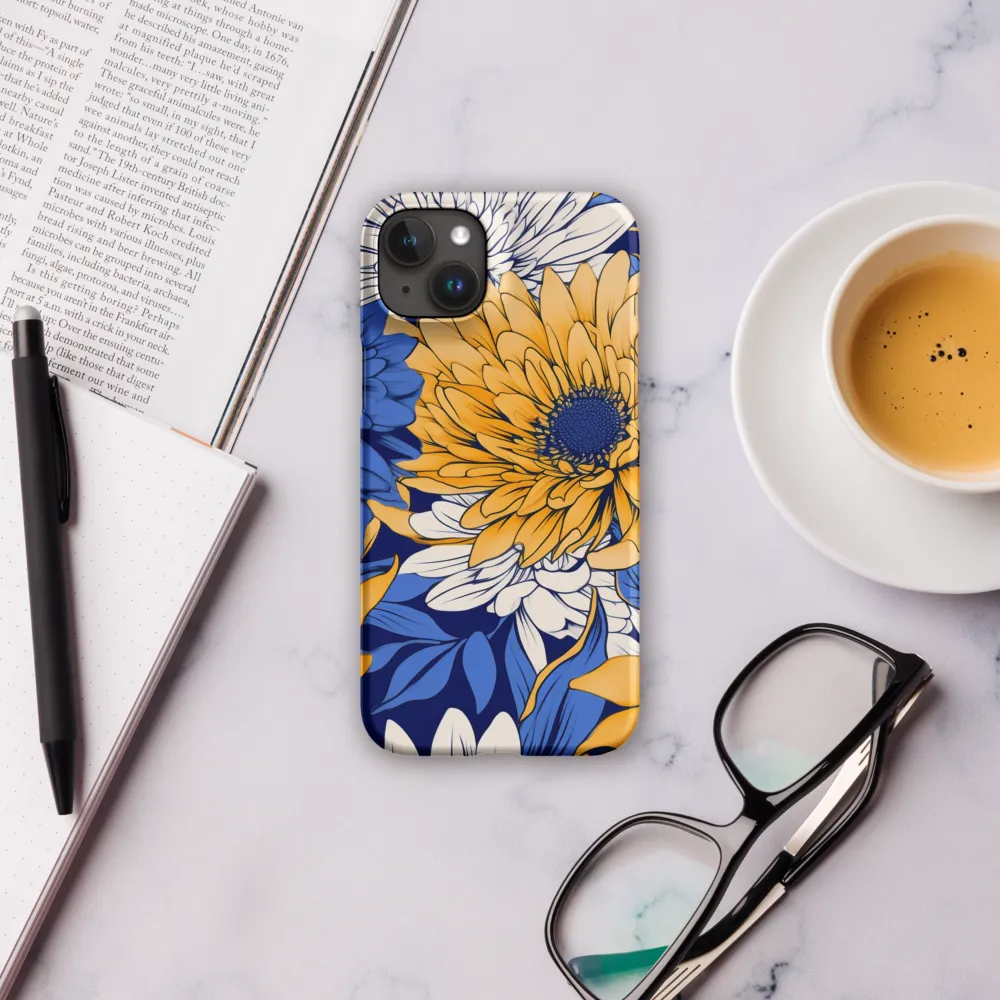 Floral Harmony in Blue and Yellow