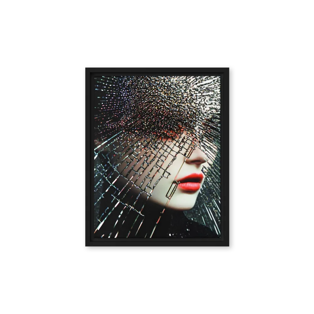 Fractured Identity | Canvas with Black Frame | 11″×14″