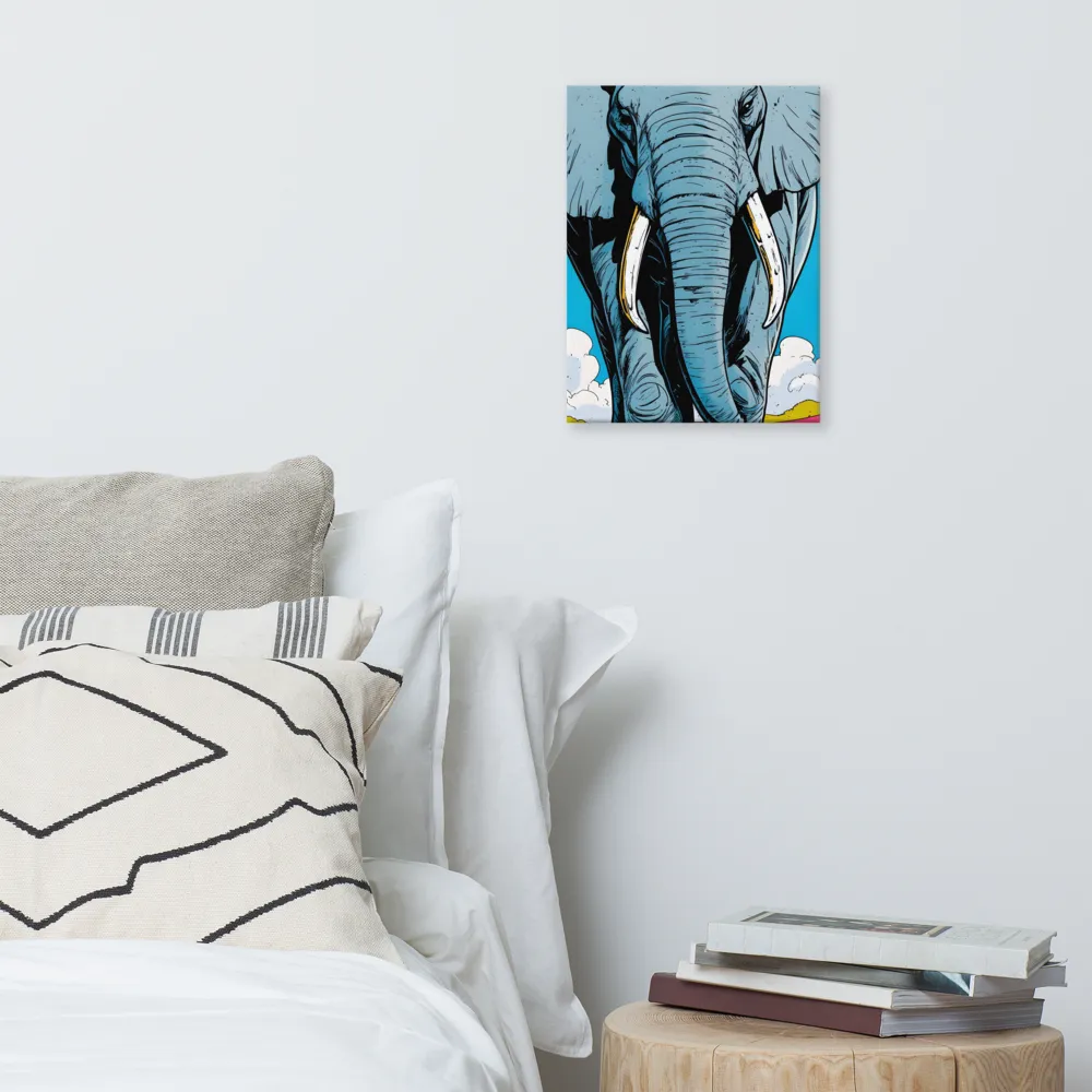 Majestic Presence: The Elephant | Canvas | 12″×16″