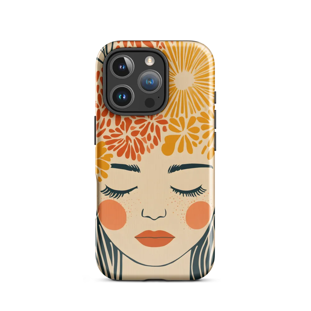 Serenity in Bloom | Phone Case |  16 Pro | Tough Case | Glossy