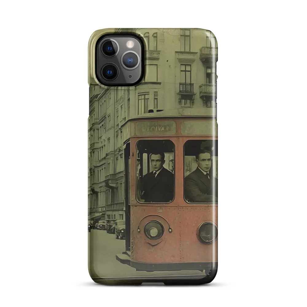 Echoes of the Past: A Tram's Journey Through Time | Phone Case |  11 Pro Max | Snap Case | Glossy