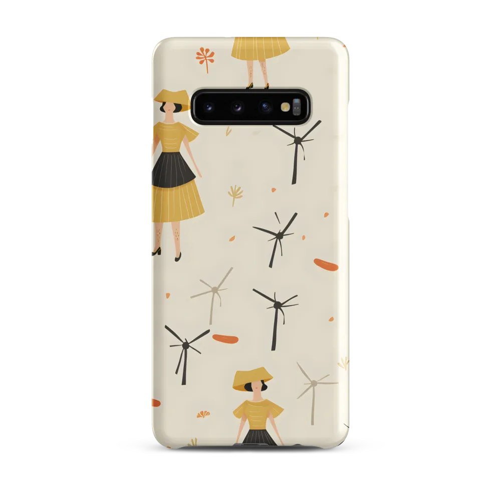 Whimsical Patterns of Nature and Femininity | Phone Case |  S10 Plus | Snap Case | Matte