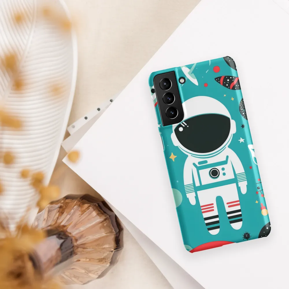 Whimsical Astronaut in Cosmic Wonderland