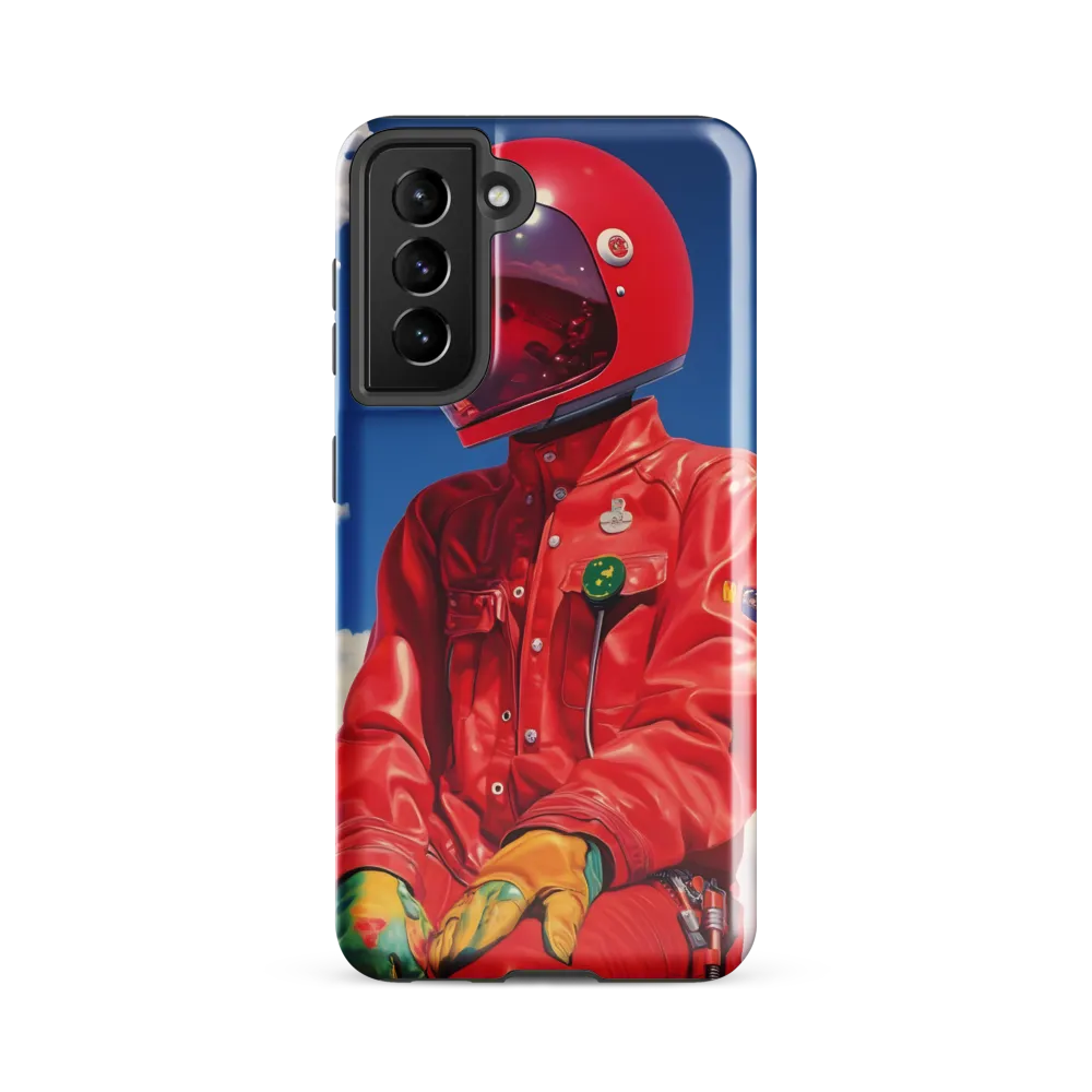 Astronaut in Crimson