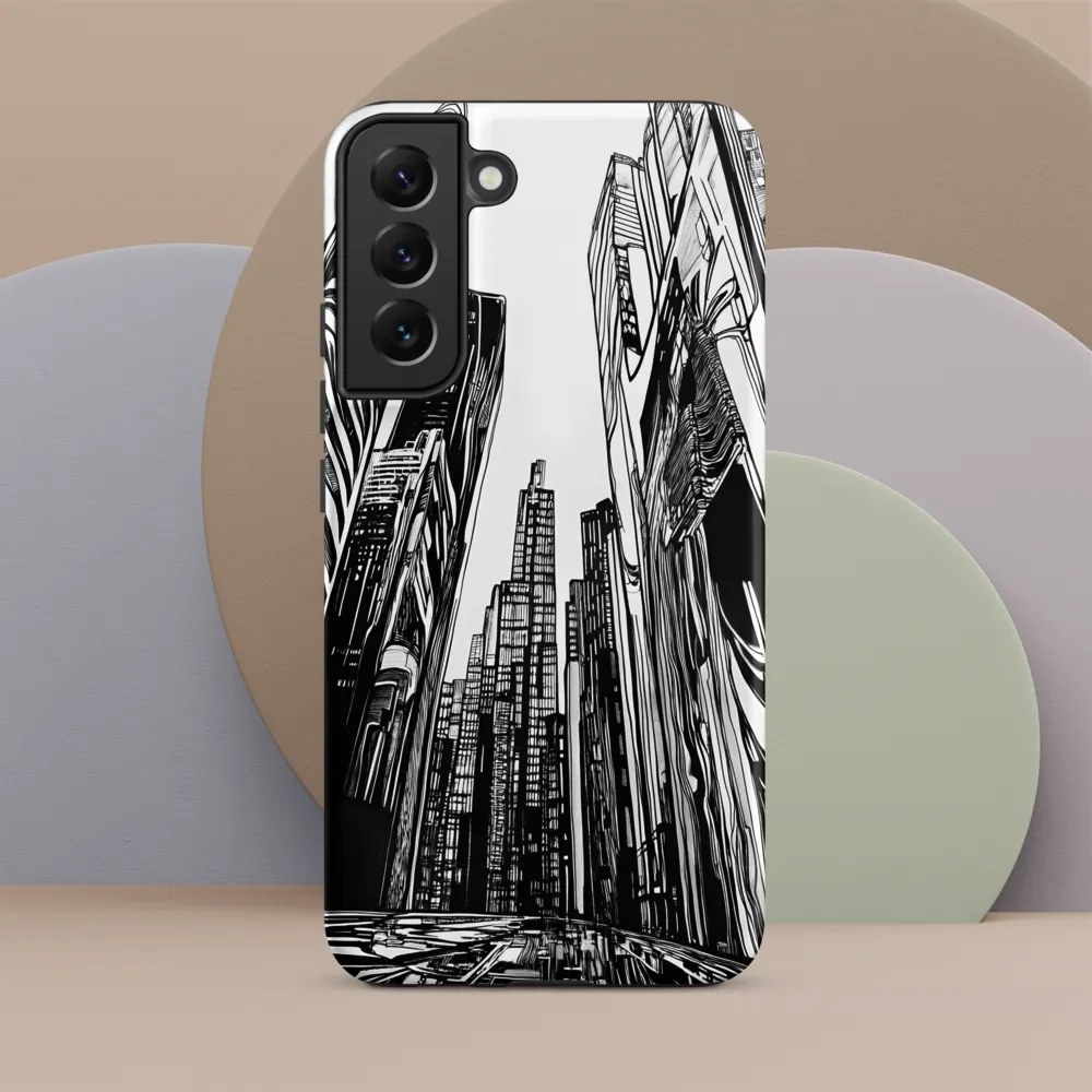 Urban Echoes: A Line Art Journey