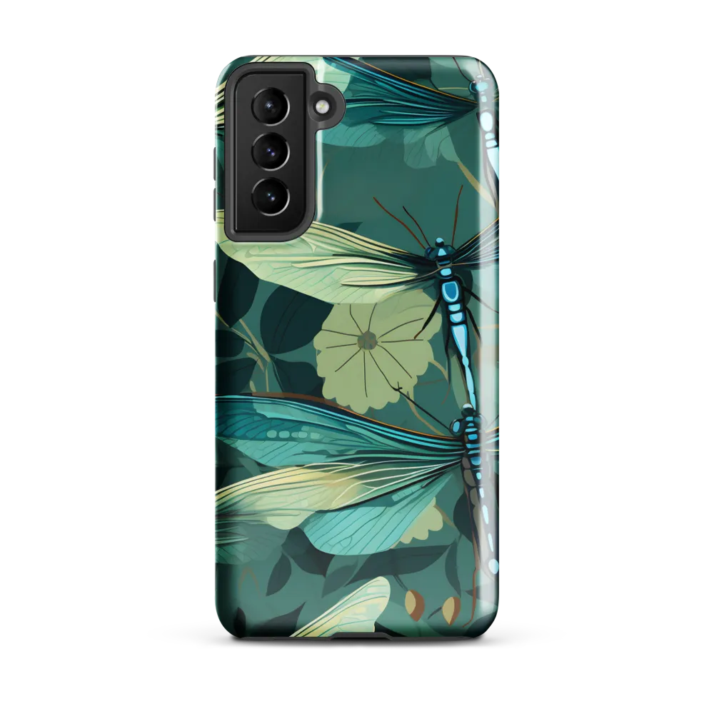 Whispers of Nature: Dragonflies in Harmony | Phone Case |  S21 Plus | Tough Case | Glossy