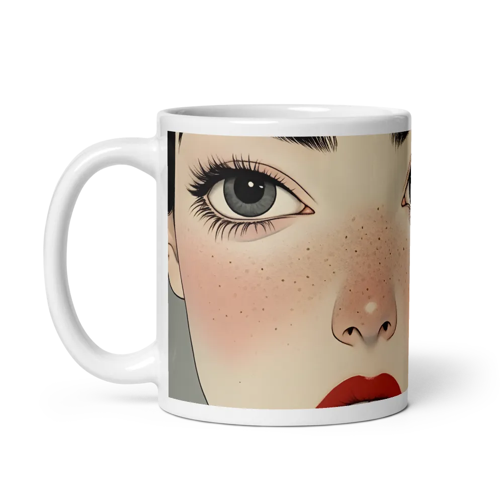 Serenity Captured: A Modern Portrait | Mug with White inside | 11 oz