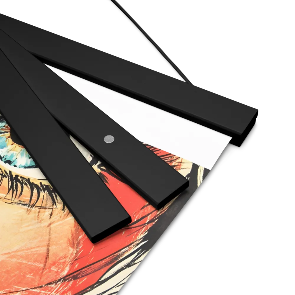 Gaze of Emotion | Poster With Black Wood Hanger | 8″×10″