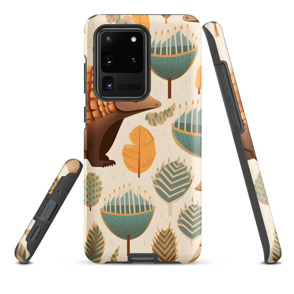 Pangolins in a Whimsical Habitat | Phone Case |  S20 Ultra | Tough Case | Matte