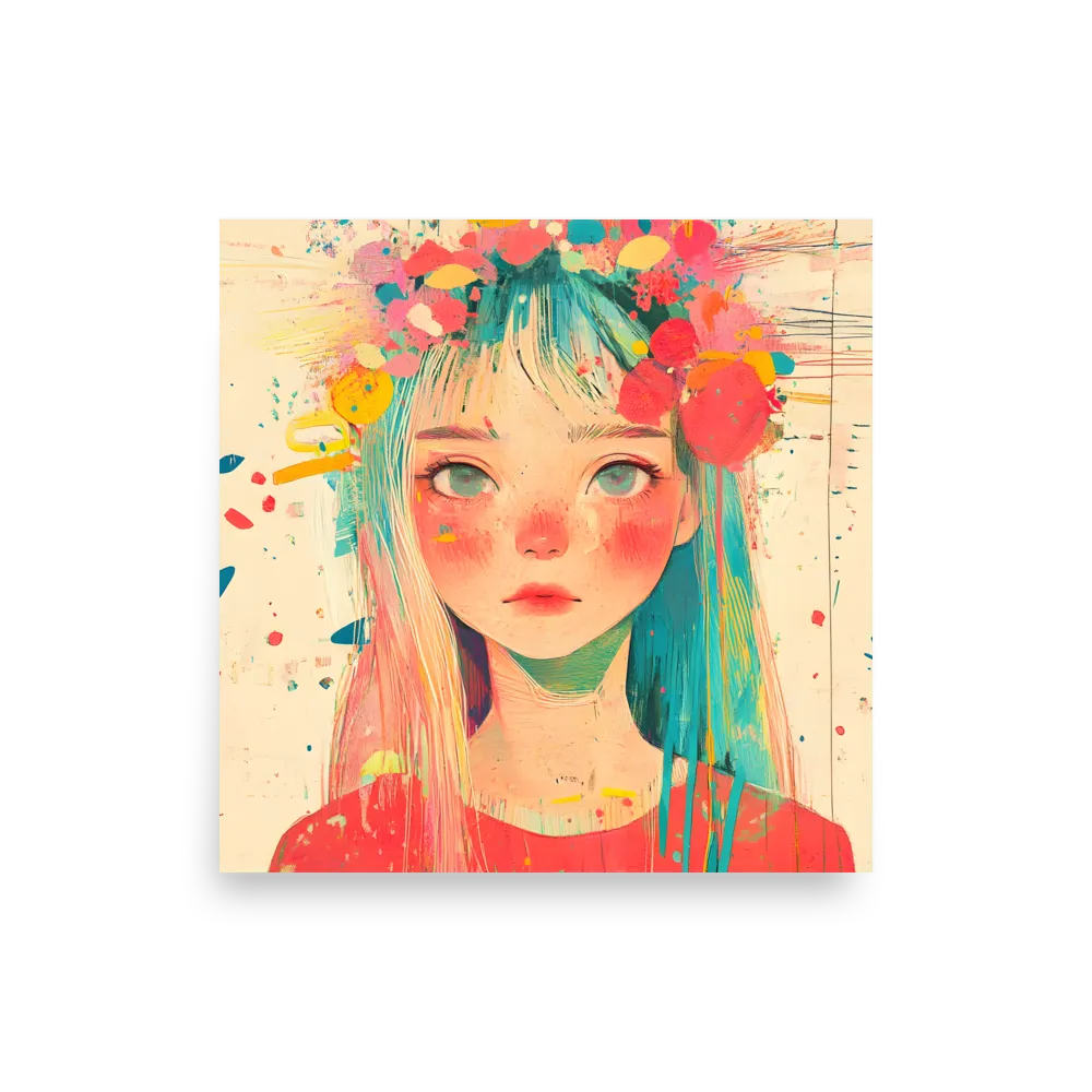 Whimsical Blossom | Poster | 14″×14″