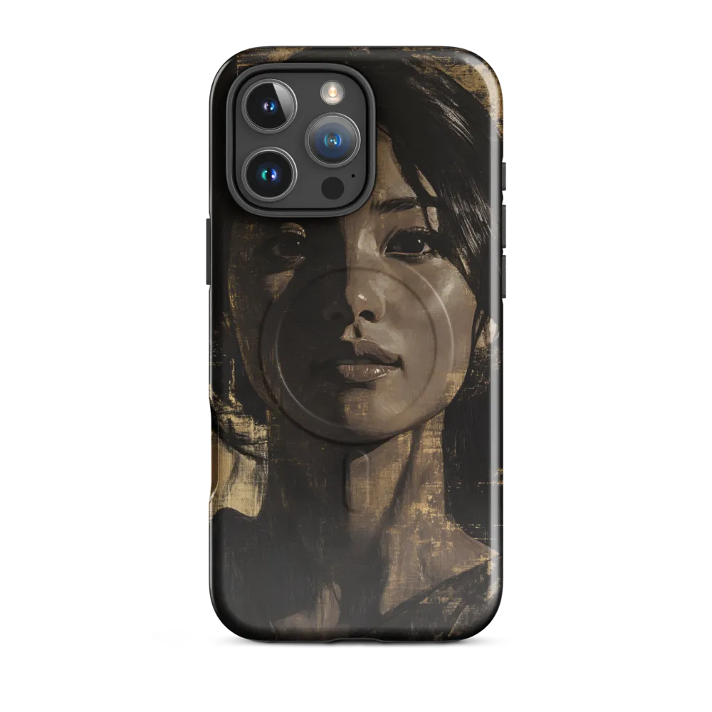 Golden Gaze: A Contemporary Portrait
