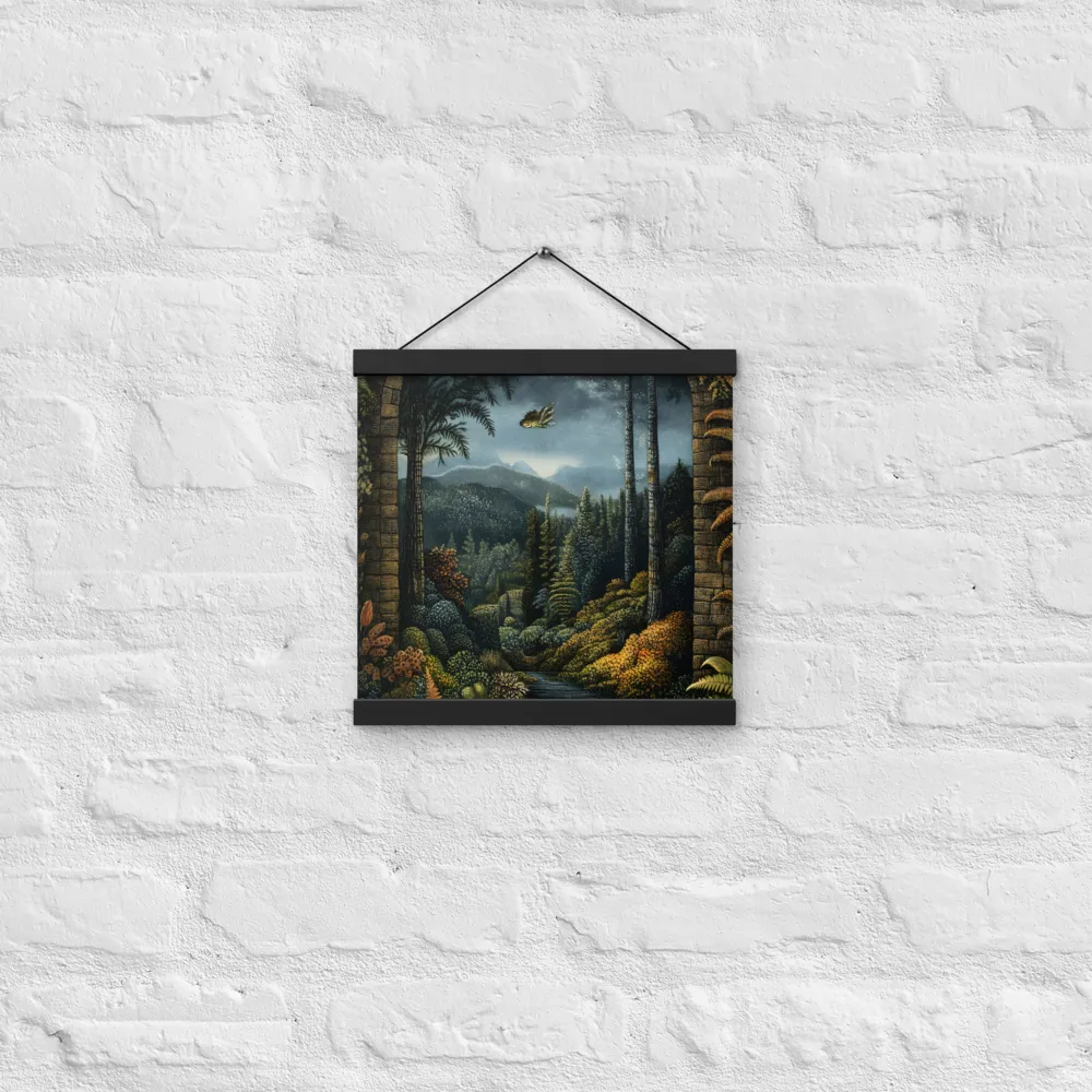 Whispers of the Enchanted Forest | Poster With Black Wood Hanger | 12″×12″