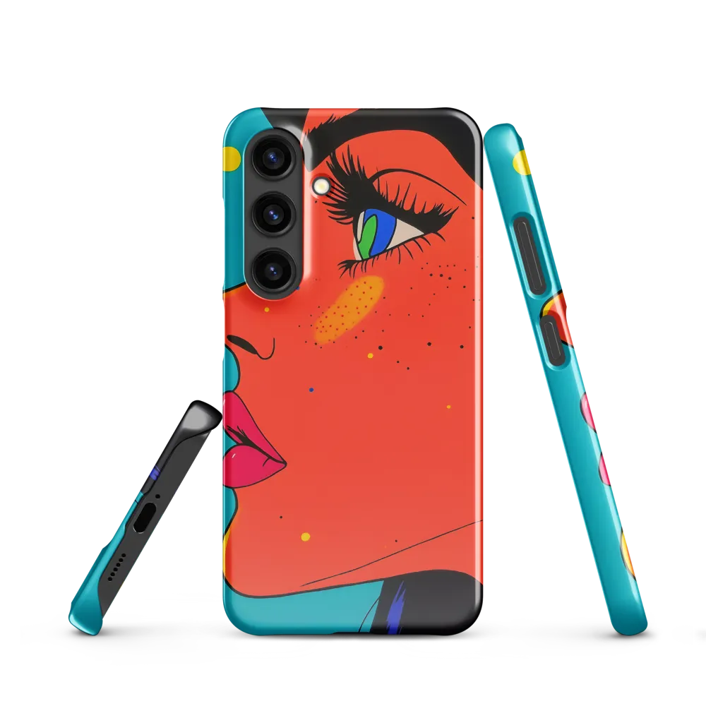 Vibrant Feminine Profile in Pop Art