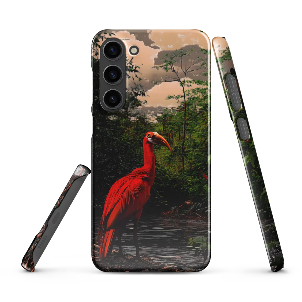 Enigmatic Elegance: The Scarlet Observer