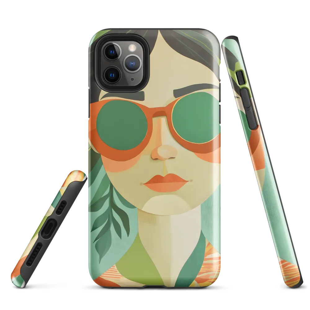 Bold Serenity: A Modern Portrait | Phone Case |  11 Pro Max | Tough Case | Glossy