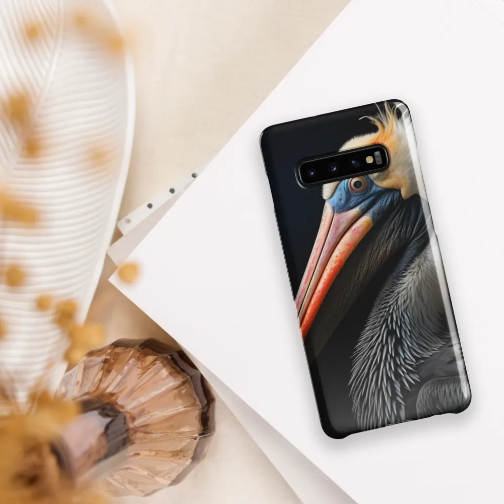 Majestic Portrait of a Pelican | Phone Case |  S10 Plus | Snap Case | Glossy