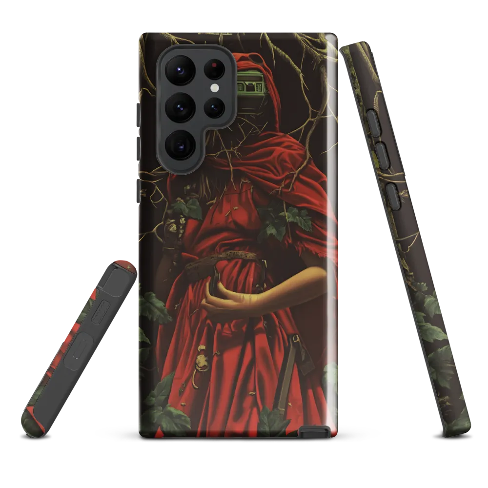 The Enigmatic Cloaked Traveler | Phone Case |  S22 Ultra | Tough Case | Glossy
