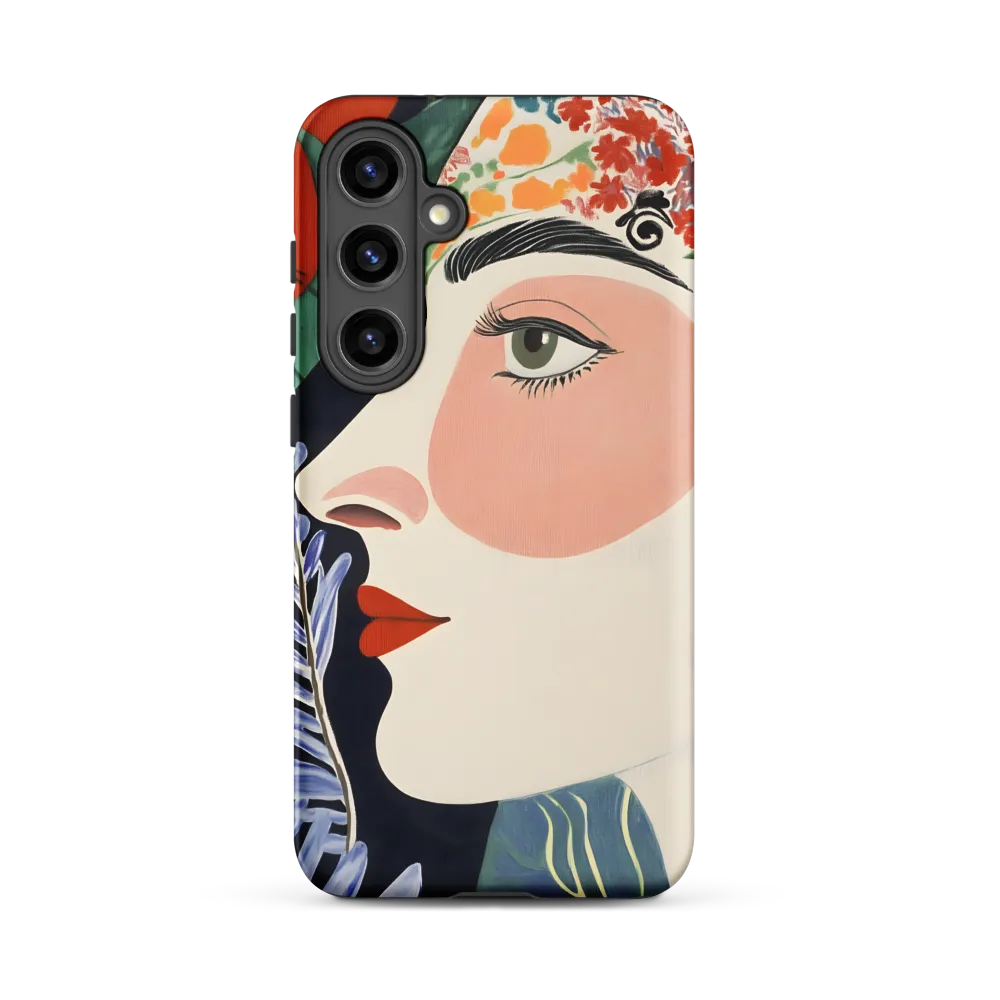Floral Serenade: A Modern Portrait