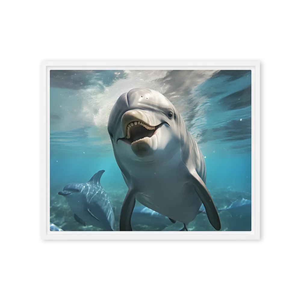 Beneath the Waves: A Dolphin's Dance