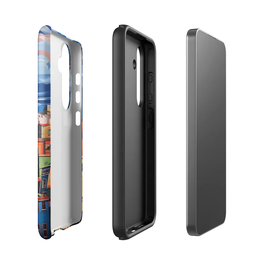 Whimsical Heights: A Vibrant Cityscape | Phone Case |  S24 | Tough Case | Matte
