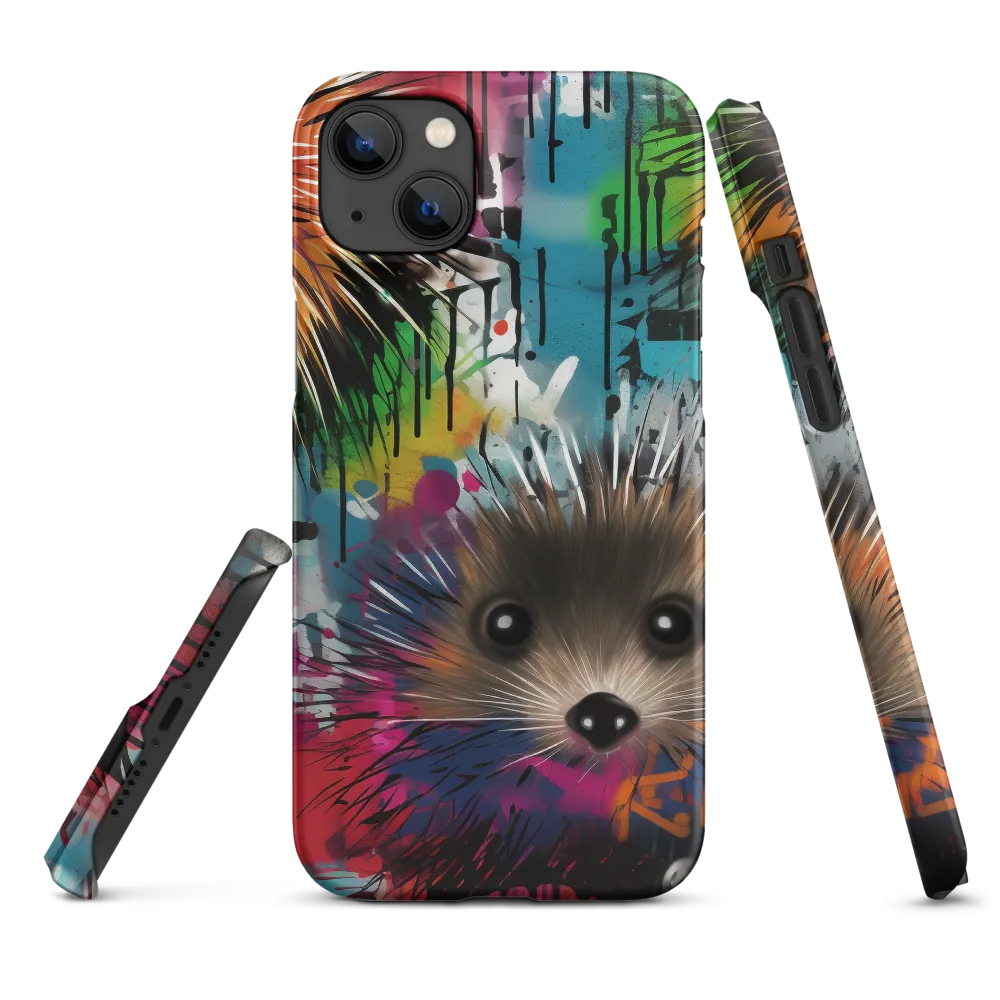 Whimsical Hedgehogs in a Kaleidoscopic Wonderland | Phone Case |  14 Plus | Snap Case | Matte