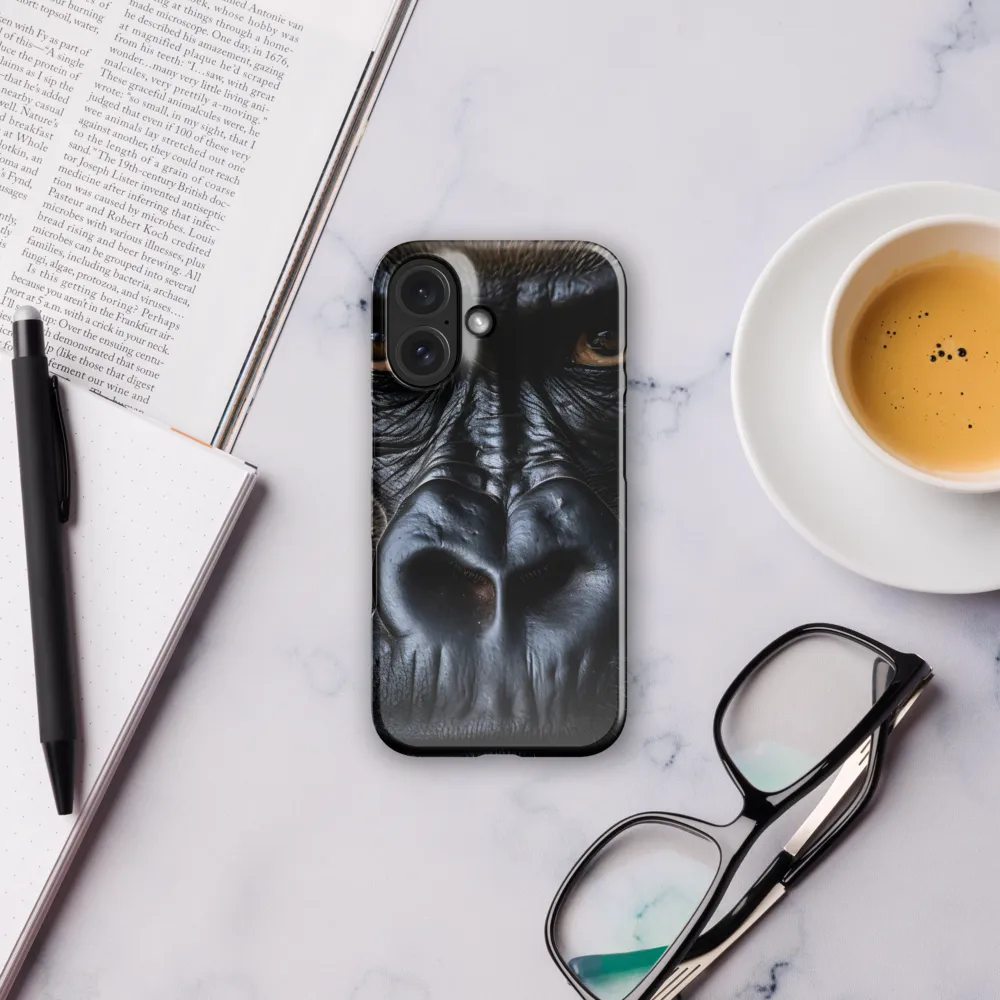 Gaze of the Wild: A Gorilla's Portrait | Phone Case |  16 | Snap Case | Glossy