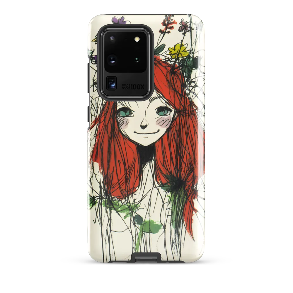 Whimsical Floral Portrait