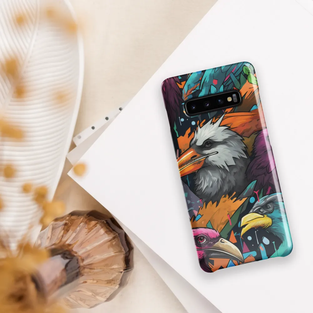 Avian Vortex: A Celebration of Color and Form | Phone Case |  S10 Plus | Snap Case | Glossy