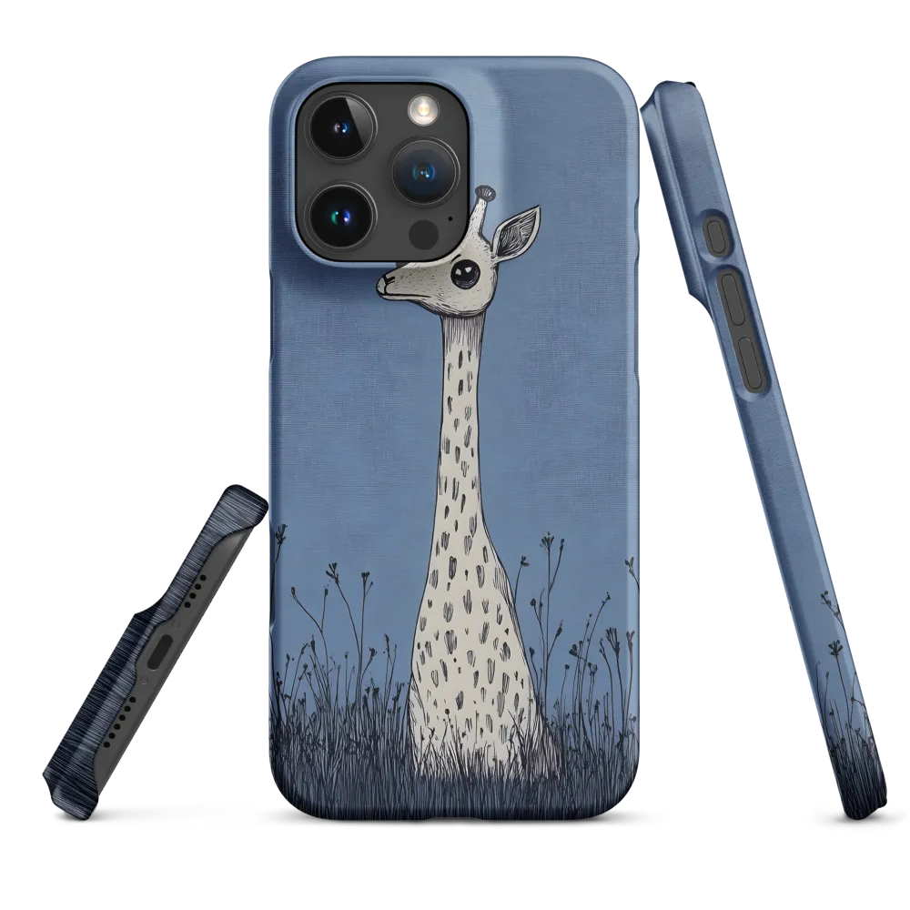 Whimsical Giraffe in Blue