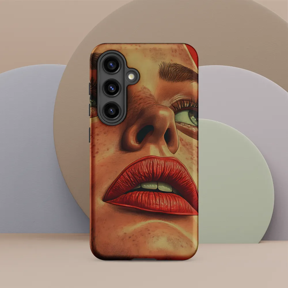 Red Intensity: A Portrait of Elegance