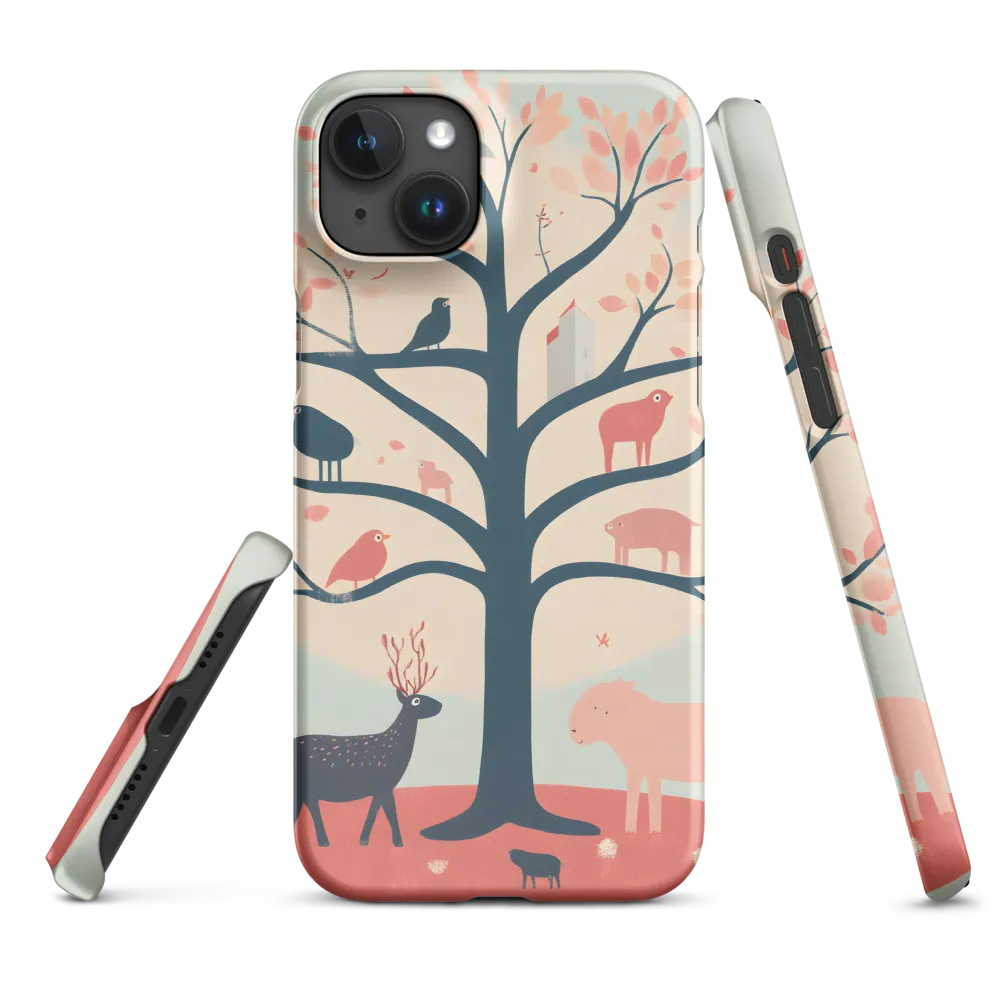 Whimsical Tree with Playful Creatures
