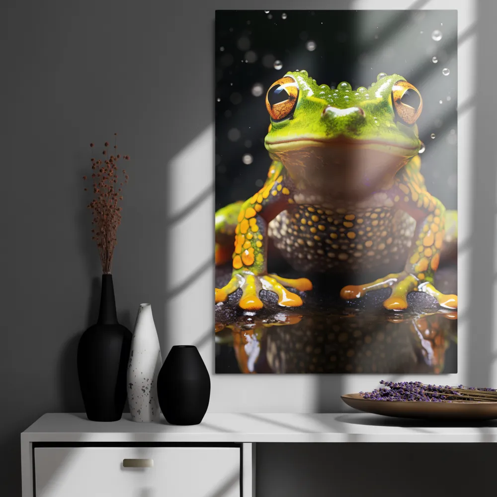 Emerald Elegance: The Frog in Focus