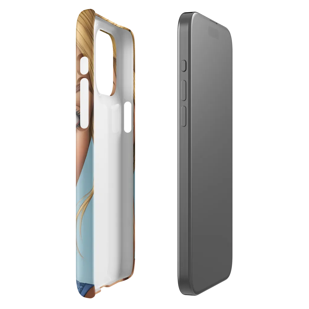 Serenity in Blue | Phone Case |  15 Pro Max | Snap Case | Glossy