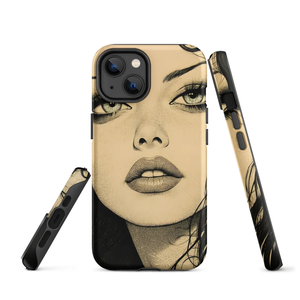 Enigmatic Gaze | Phone Case |  14 | Tough Case | Matte