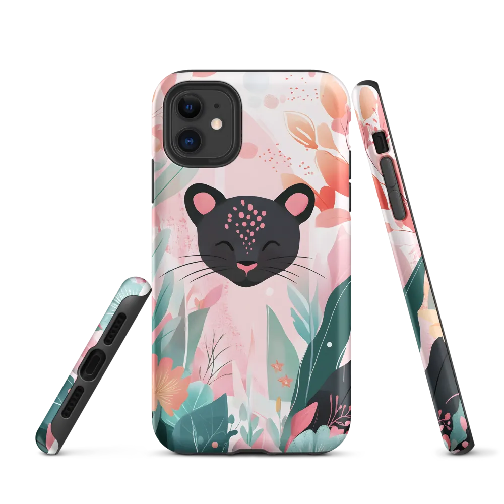 Whimsical Panther in Bloom
