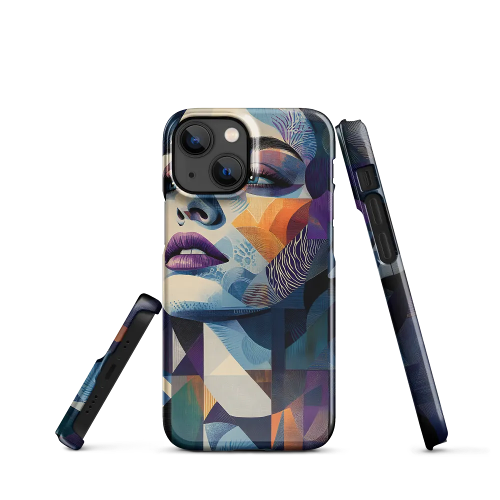 Fragmented Mystery: A Modern Portrait | Phone Case |  13 Mini | Snap Case | Glossy